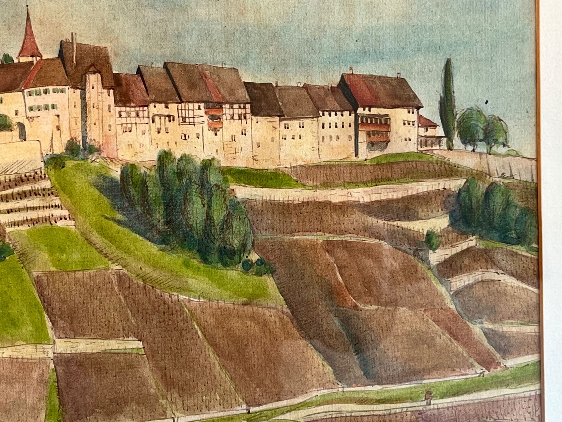 Dipinti: E. Bossart 1927 Aquarell – Usato da Basel venduto da PAUL_ART 4