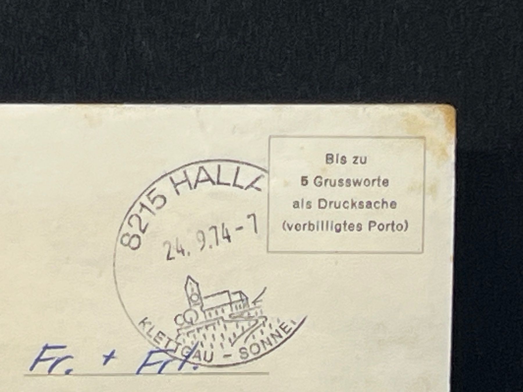 Cartoline postali: Hallau (SH) – Usato da Widnau venduto da Brusi9 1