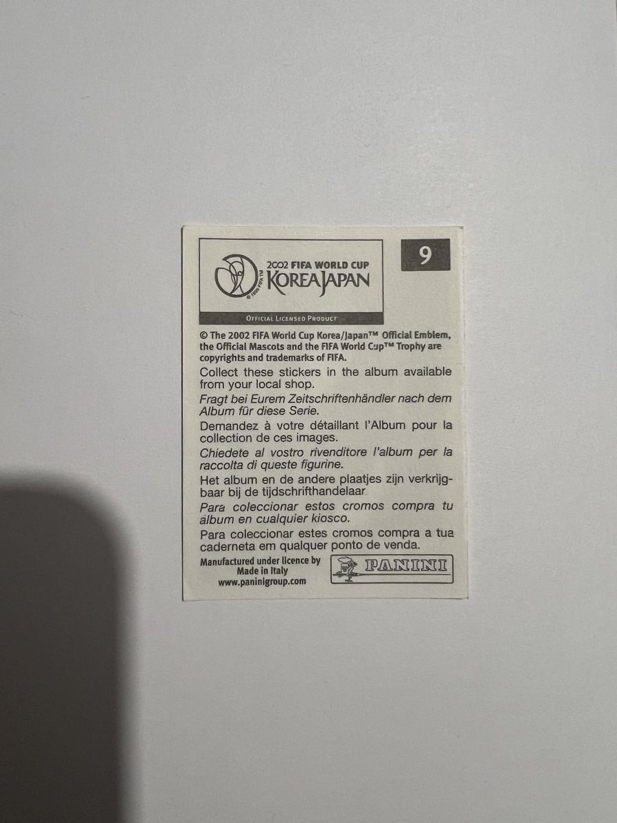 Panini Carte collezionabili: Panini WM02 Bild – Usato da Willisau venduto da Neiro77 1