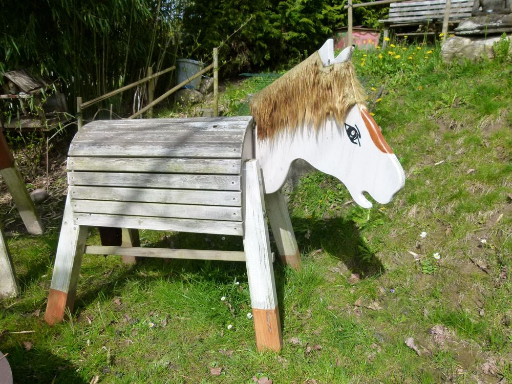 Holzpferd für Garten Kaufen auf Ricardo