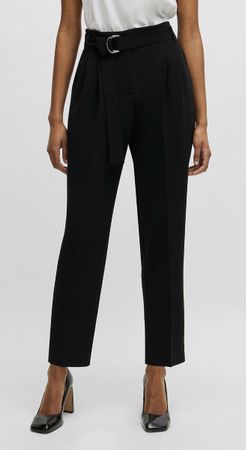 BOSS Damen Business-Hose, schwarz, Gr. 46
