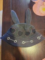 Bye Frisbie "Grey and Pink Heart" Bunny Bucket Hat