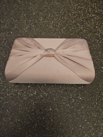 Clutch Tasche Phase Eight rosa mit Schleife 