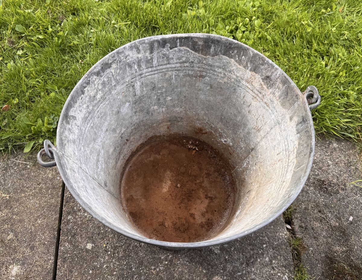 Altro per la casa: Grosser Vintage Zinkeimer - Deko oder Pflanzenkübel geeignet – Usato da Rothrist venduto da 7Engelslocken 3