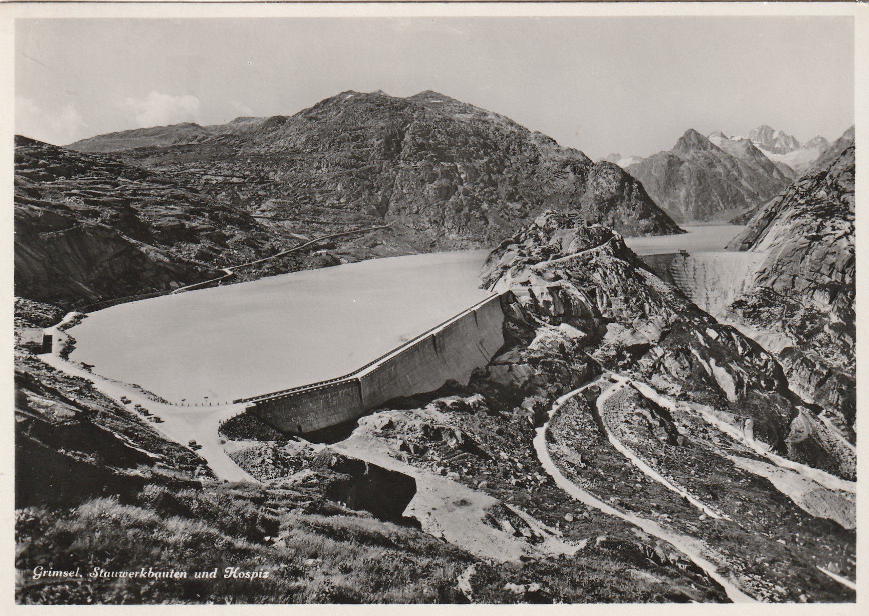 Ansichtskarten: Grimsel - Stauwerkbauten und Hospiz – Gebraucht aus uttwil von Koehlerfred