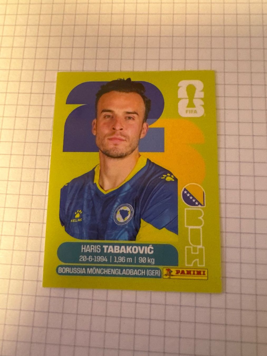 Panini Carte collezionabili: Panini Sticker WM 2026, BIH 20 Haris Tabakovic – Nuovo (secondo la descrizione) da Winterthur venduto da mathis-spielsteine