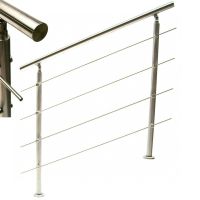 57207 - Edelstahl Treppengeländer 100cm - 4 Querstreben