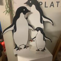 f. Kindergarten oder Schaufenster: 3 Pinguine zum stellen