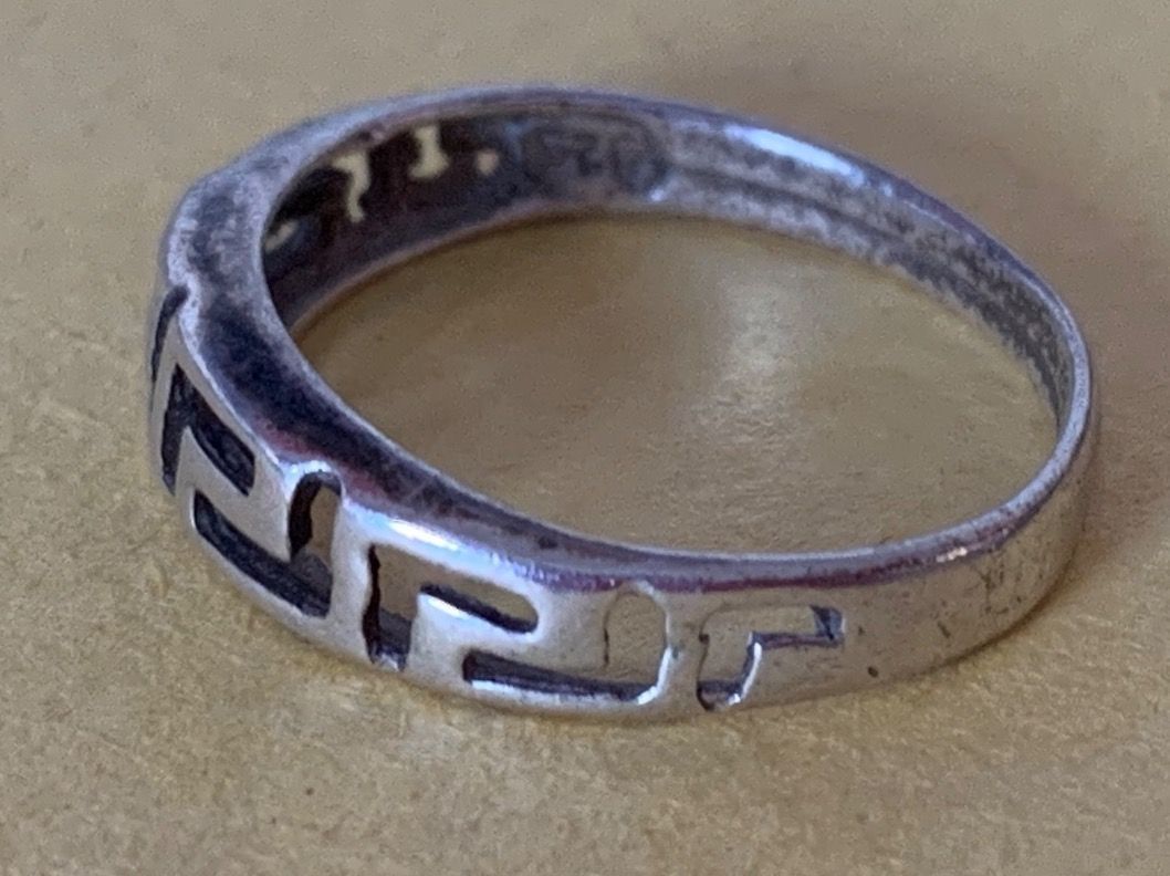 Anelli: Silberring griechisches muster (51) – Usato da Laufen venduto da belleskulptur 6
