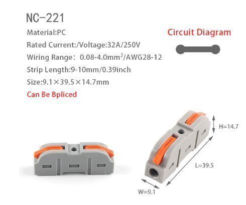Componenti elettronici: Connecteur rapide à sortie multiple 30pc Schneller Verbinder – Nuovo e nell'imballaggio originale da Delémont venduto da abonprix