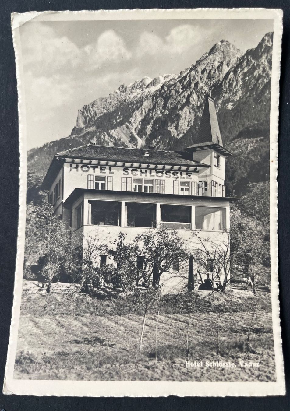 Cartoline postali: Hotel Schlössle, Vaduz / Prop. Eugen Nigg – Usato da Ostermundigen venduto da DaxKarten-75