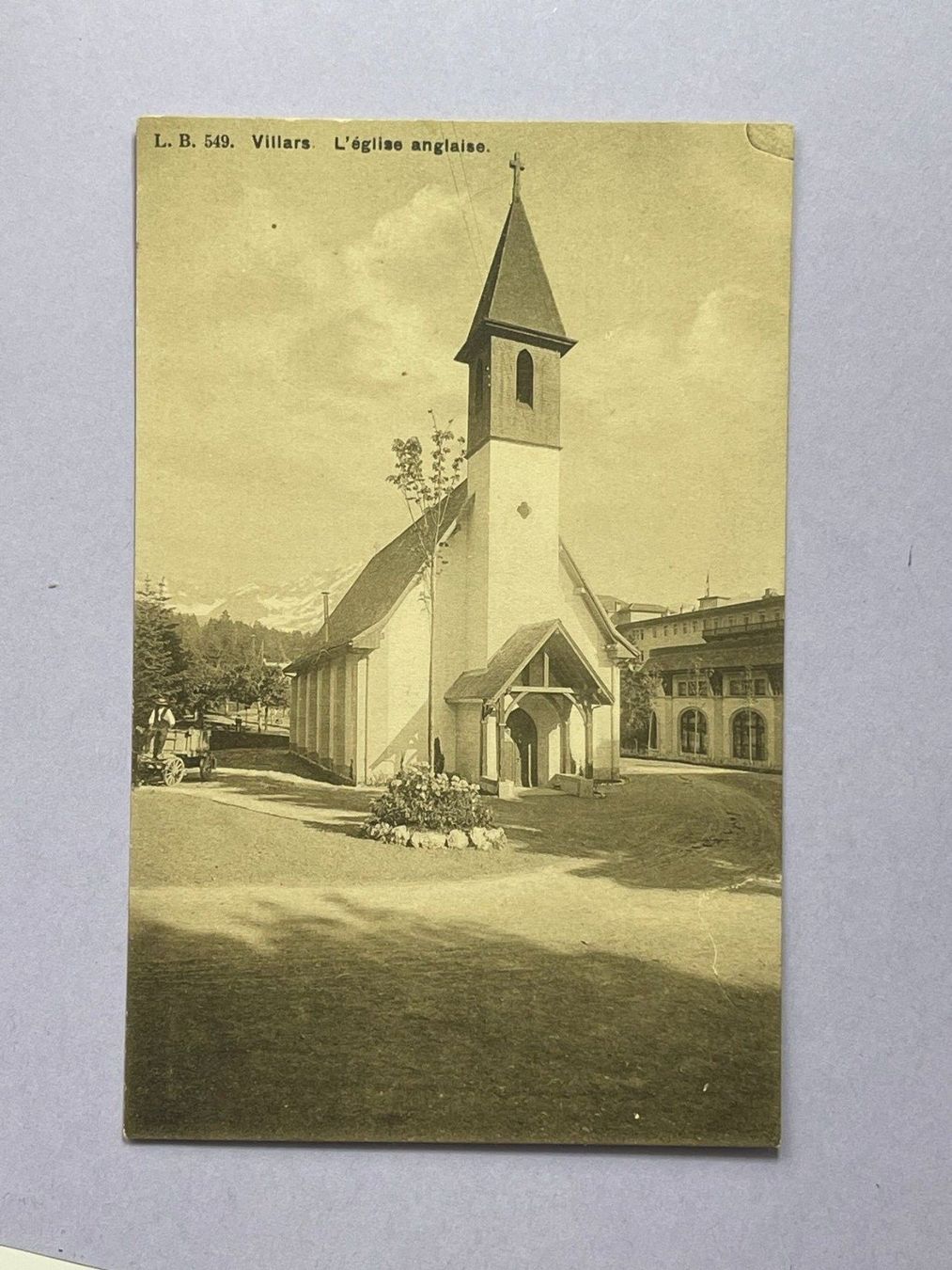 Ansichtskarten: Villars - l'église anglaise – Gebraucht aus Steg VS von danwer74