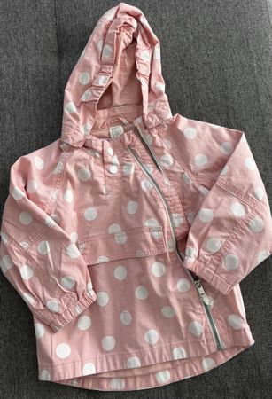 H&M Baby Jacke Gr. 92 Rosa/Weiss Gepunktet