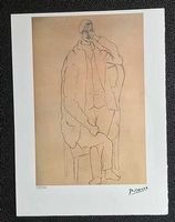 Pablo Picasso Homme Assis (Seated Man) 1914 29 x 38.5 cm