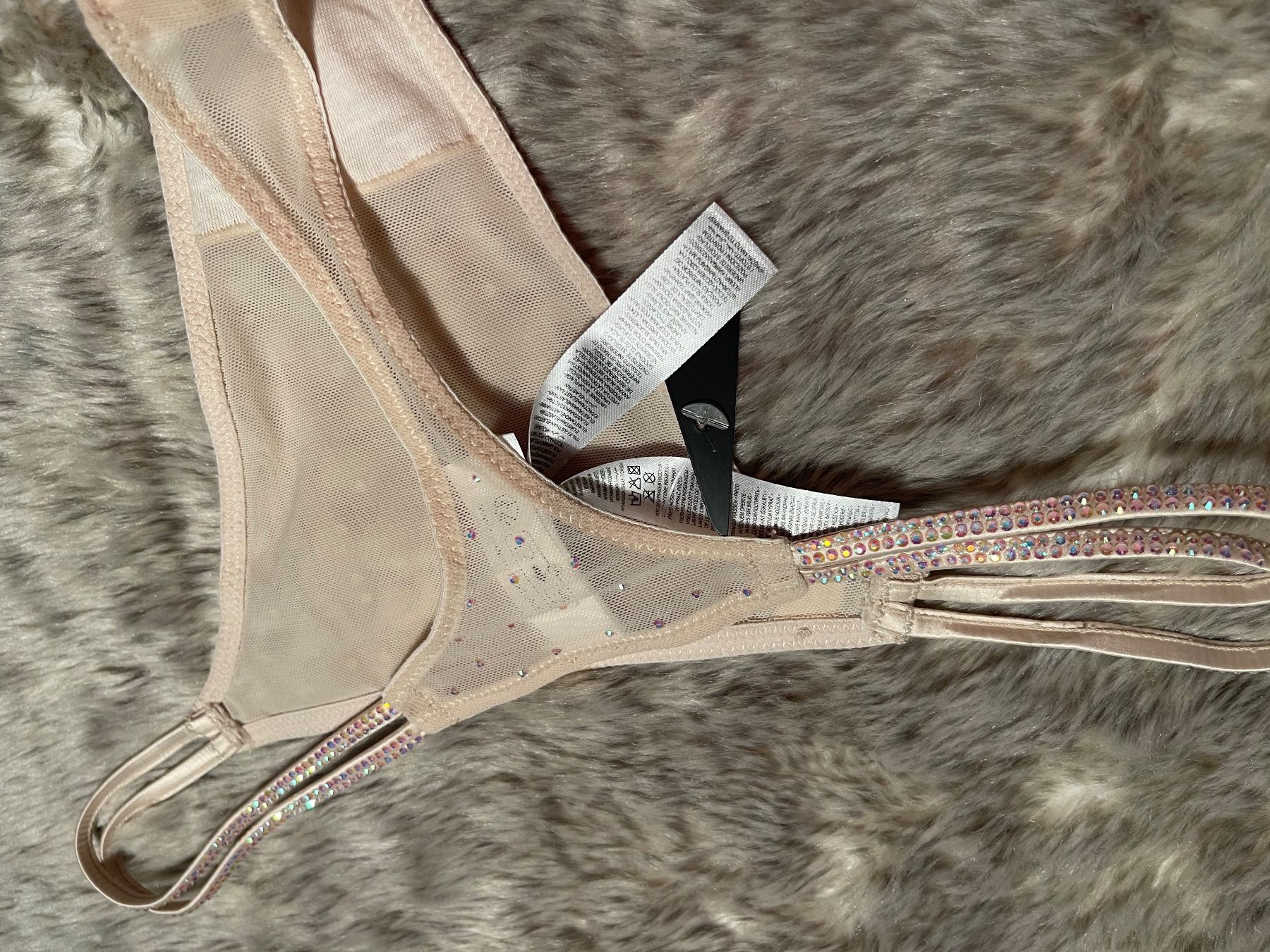 Altra biancheria intima: Trasparente tanga con strisce e strass-S-nuovo – Nuovo e nell'imballaggio originale da Locarno venduto da Fixed8 6