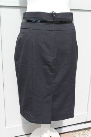 Jupe droite noire + Ceinture H&M new