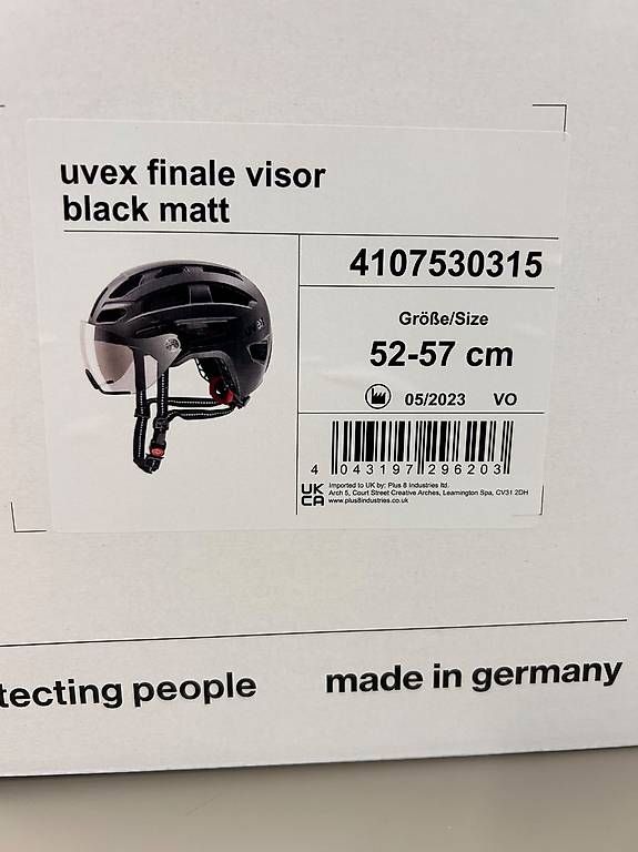 Helme: UVEX finale visor black matt Helm Velohelm – Gebraucht aus Sursee von pilatus.sport 1