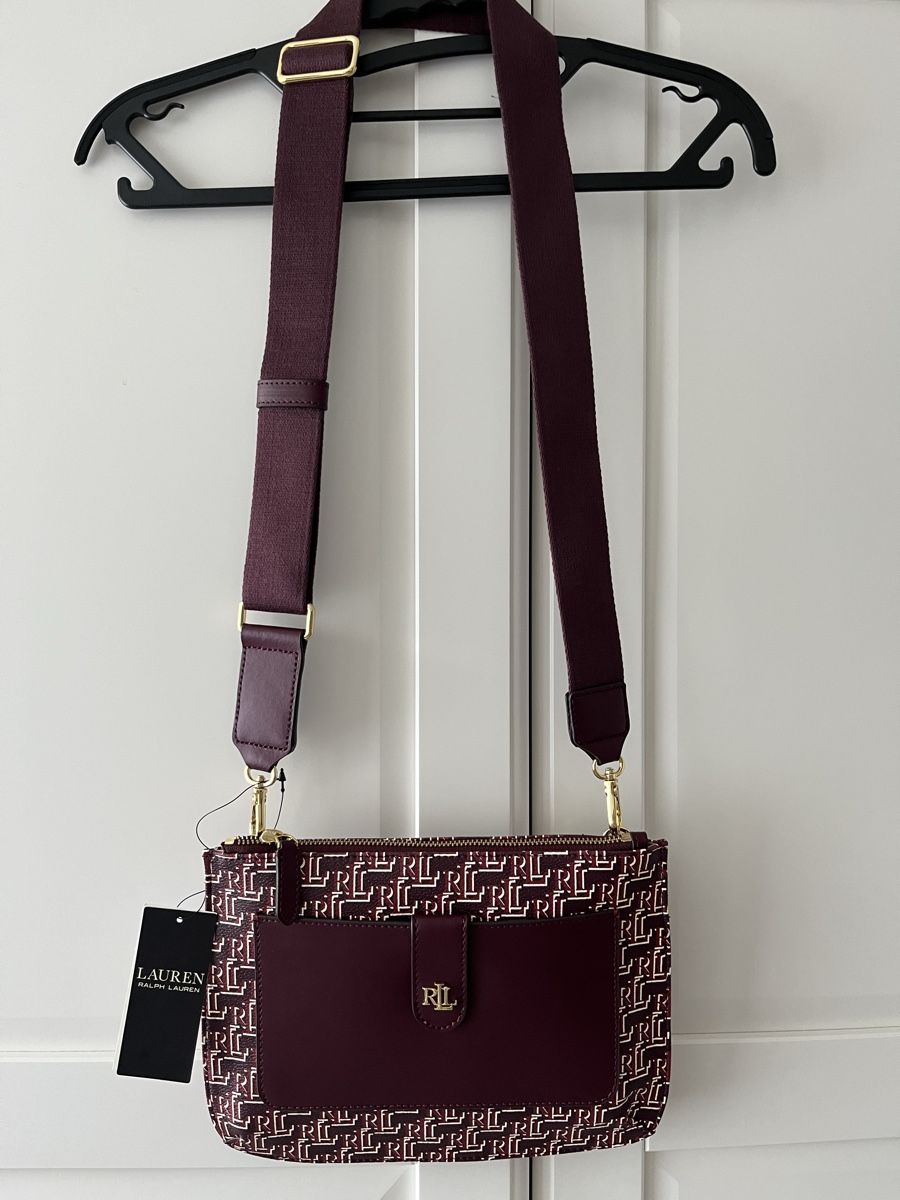 Ralph Lauren Borse: Ralph Lauren Schultertasche Burgundy – Nuovo e nell'imballaggio originale da Allschwil venduto da eyl_bb8q