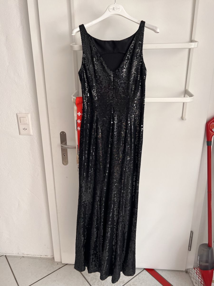 Vestiti: Abendkleid Pailletten schwarz lang Grösse M – Usato da Solothurn venduto da Brini06 2