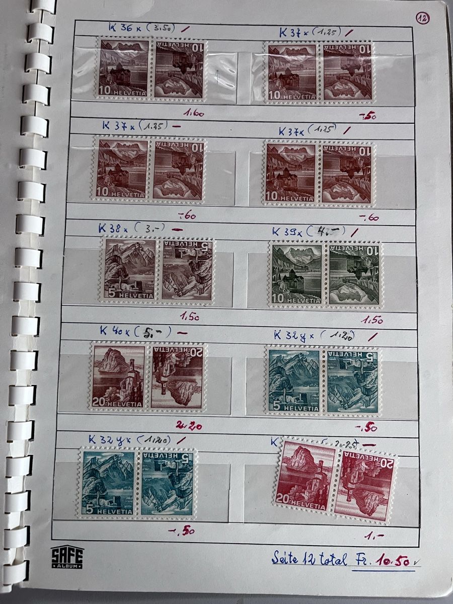 Tutti i francobolli: Briefmarken Auswahlheft Schweiz – Usato da Römerswil LU venduto da manuscha_ 8