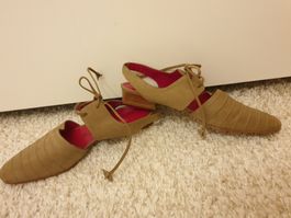 Charles Jourdan sandales, 37/C daim(cuir), très bon état
