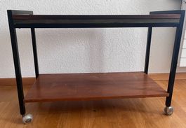 Servierwagen Metall Holz, gebraucht
