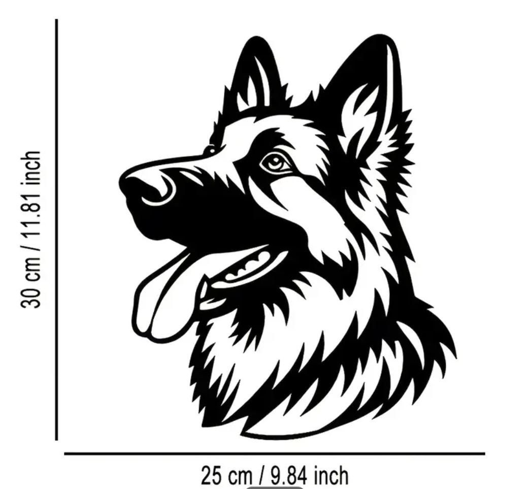 Foto & Immagini: Metall Wandkunst Schäferhund Kopf – Nuovo e nell'imballaggio originale da Langenbruck venduto da Gumsi 1