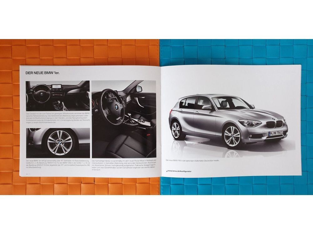 Prospekt Brochure BMW F20 1er 116i 118i 116d 118d 120d 2 2011