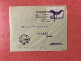 Briefumschlag 1. Flugpost Basel-Schaffhausen 1926 echt