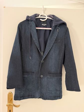 Veste homme SMOG bleu foncé avec capuche taille M occasion