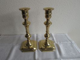 2 wunderschöne Messing - Kerzenhalter