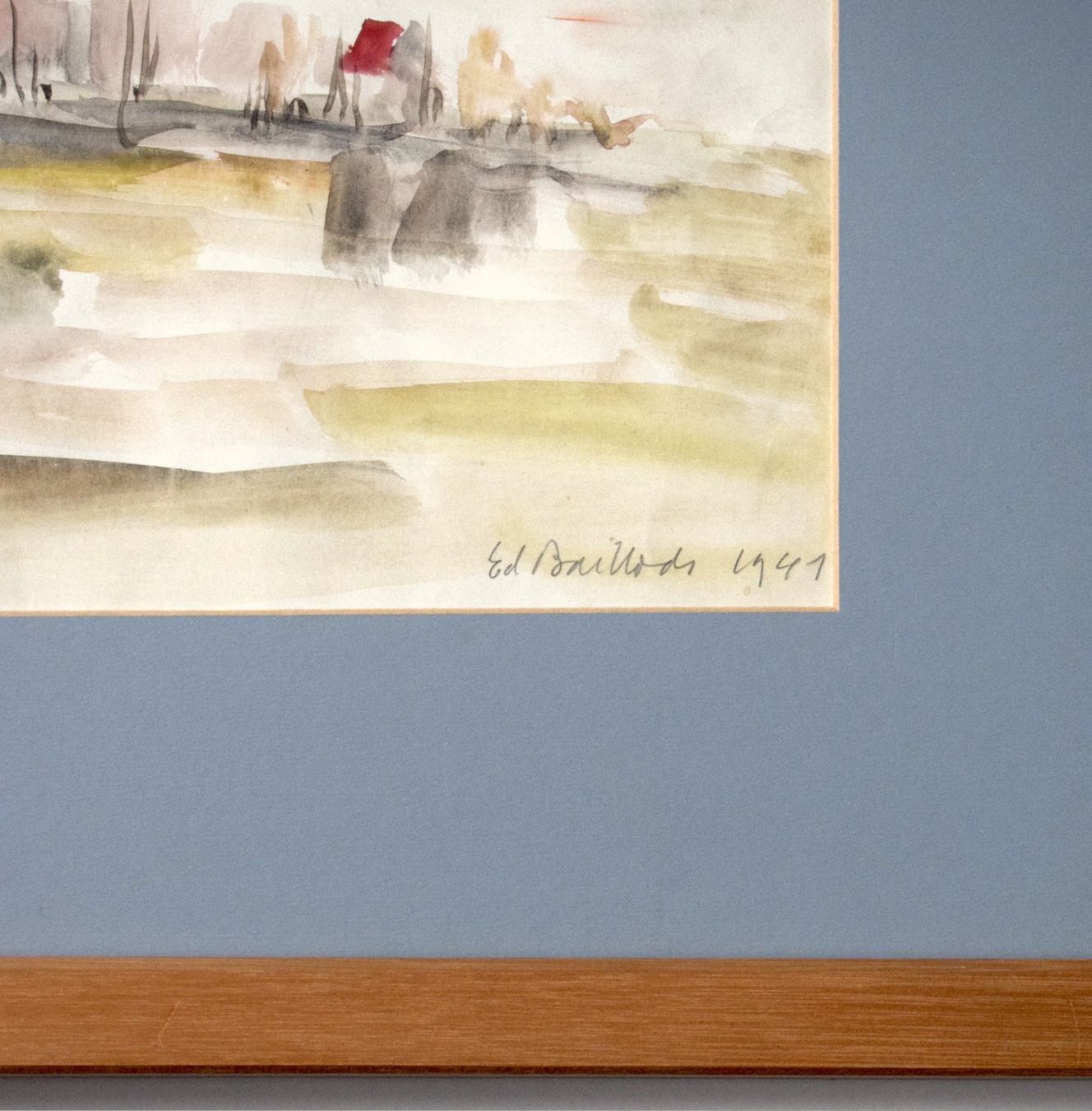Dipinti: TOP Edouard Baillods Minimalistische Landschaft – Usato da Zürich venduto da Kunstvoll 4