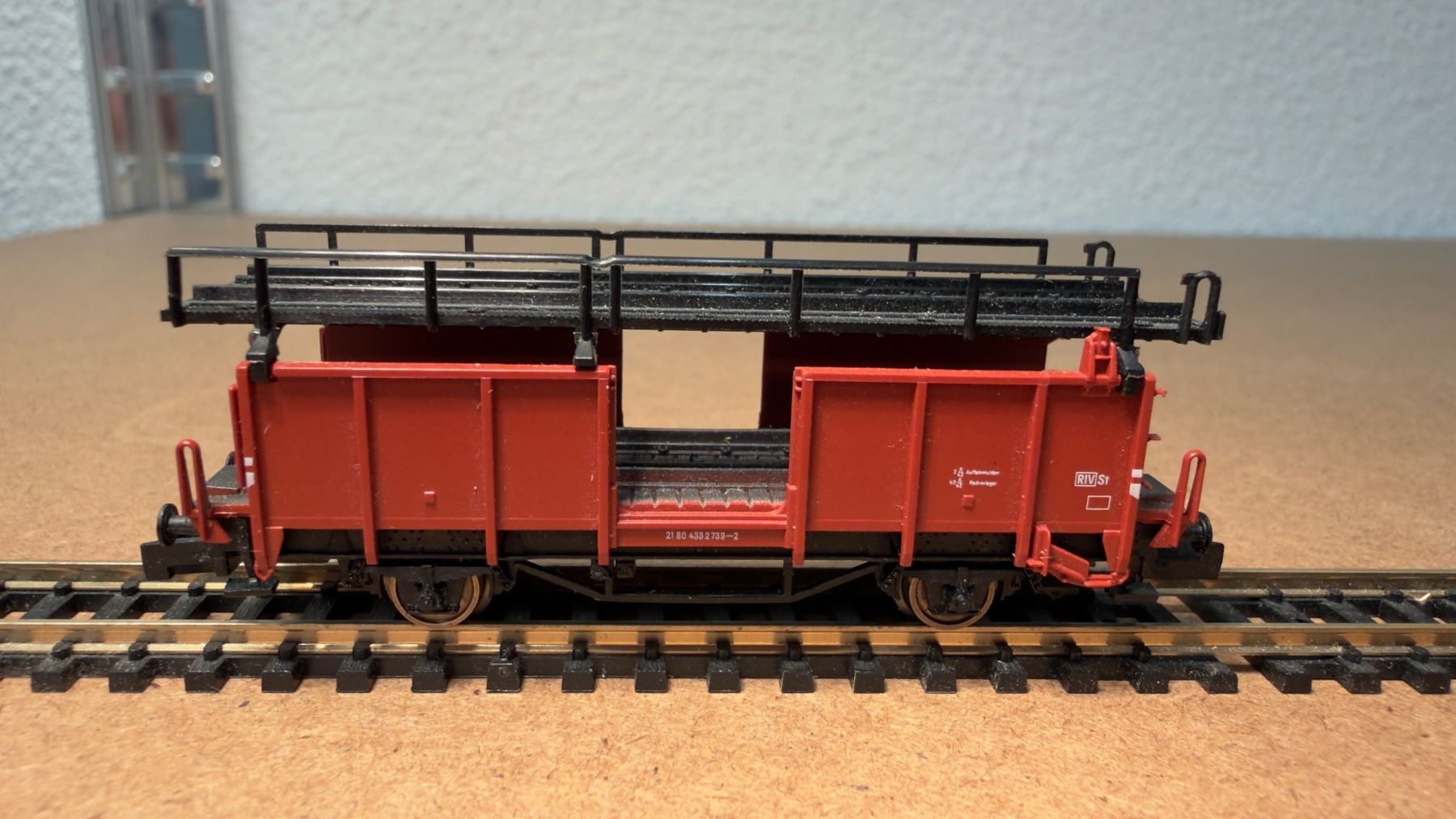 Fleischmann Modellini di ferrovie: Fleischmann Langschienentransportwagen Spur N – Usato da Schlieren venduto da rat_lq6b 1