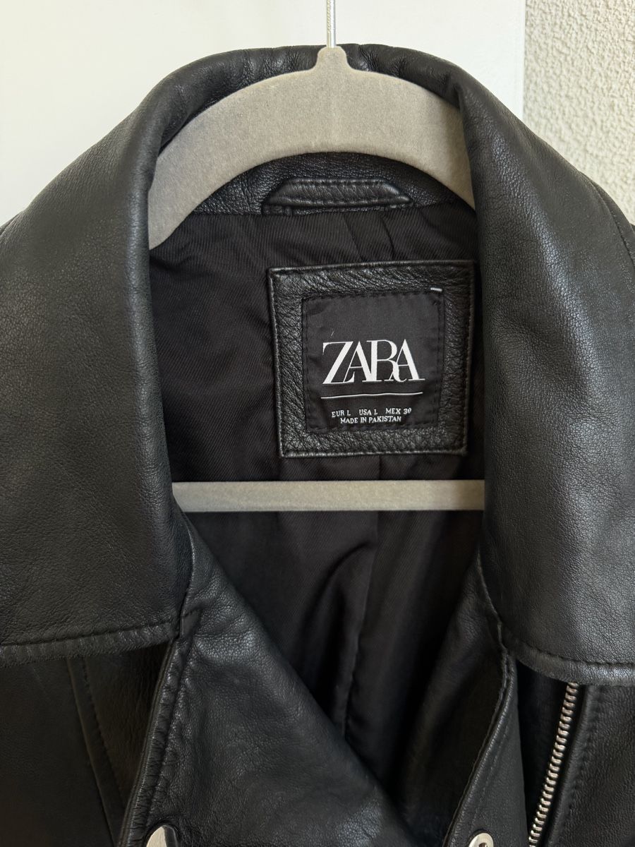 Zara Vestes: Zara real leather jacket with silver details – D'occasion à Au ZH par fra_w87x 4