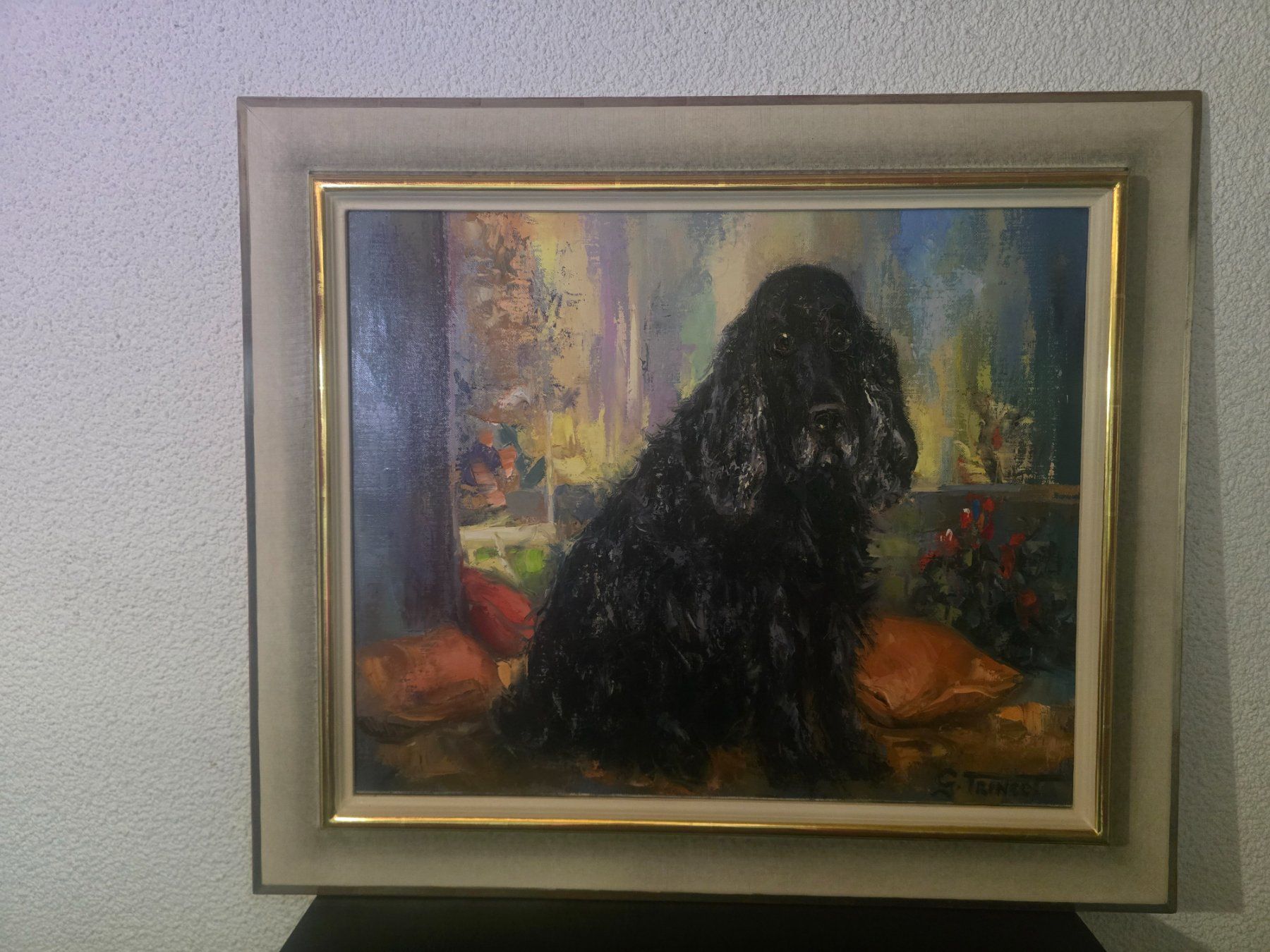 Foto & Immagini: Original Ölgemälde "Hund" / Cocker Spaniel signiert C.Trinco – Usato da Winterthur venduto da UmzugsFundgrube 1