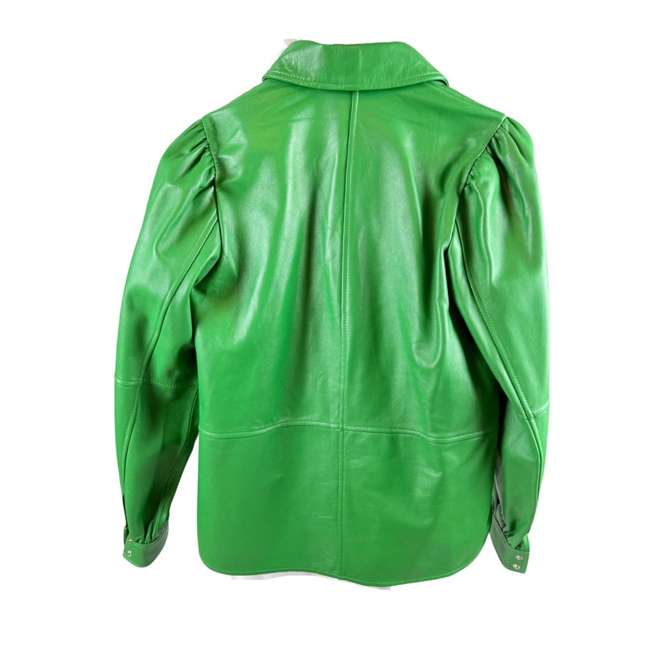 Ganni Jacken: Ganni Lederjacke grün, Gr. 36 – Neu (gemäss Beschreibung) aus Oberarth von SSS. 5