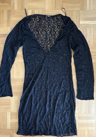 Überwurf Kleid Schwarz