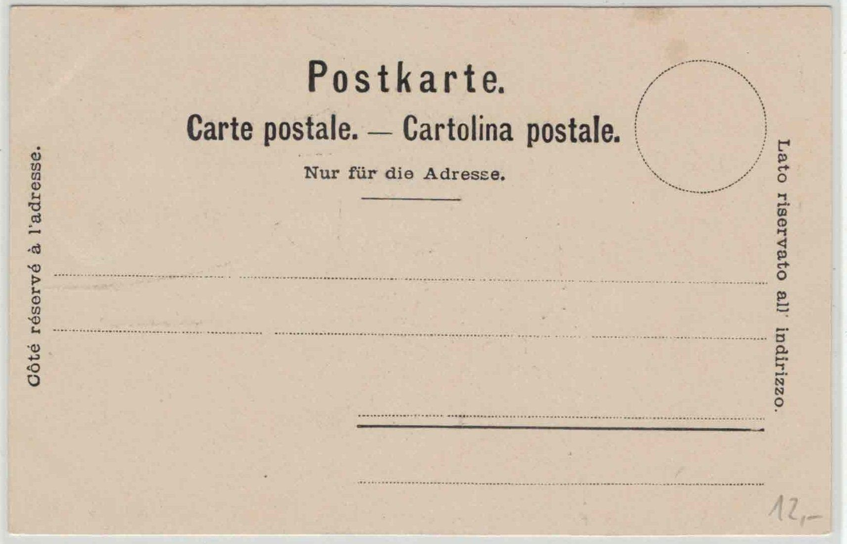 Cartoline postali: LU 54 LUZERN LITHO Hofkirche – Usato da Fribourg venduto da phi_vb2m 1