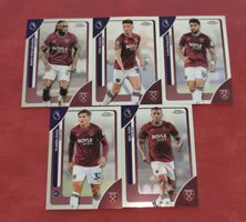 5x Topps EPL Chrome West Ham