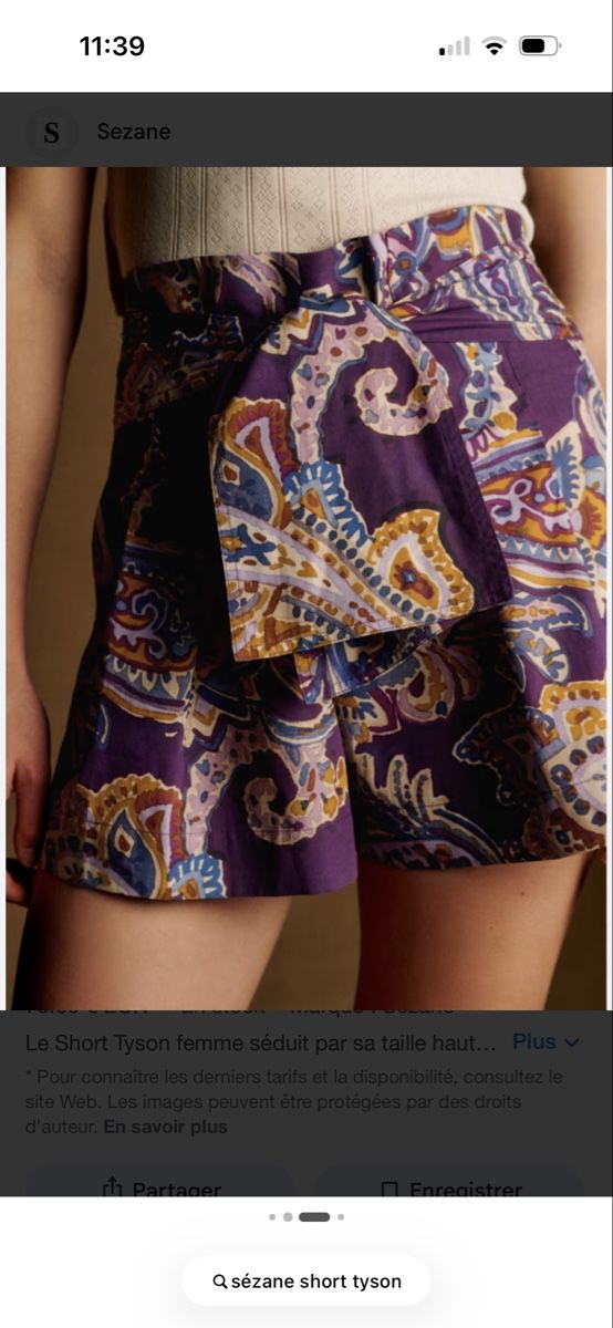 Sezane Pantalons: Sézane Short Tyson 38  – D'occasion à Constantine par boukledor