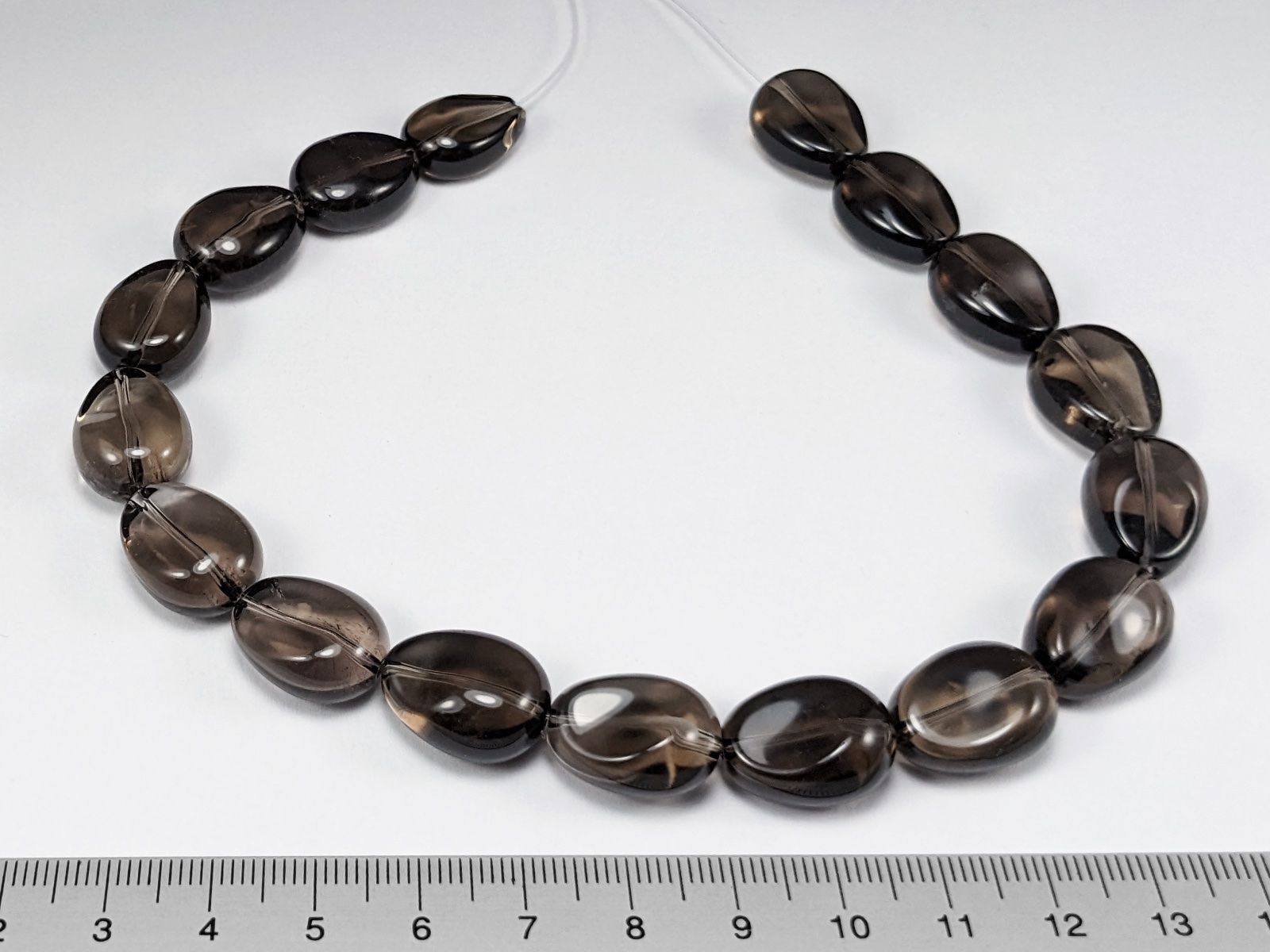 Minerali & Pietre curative: Rauchquarz Perlen ca.17mm 17Stk. – Nuovo e nell'imballaggio originale da Meilen venduto da GypsyCat