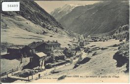 Trient - Le moulin et partie du village