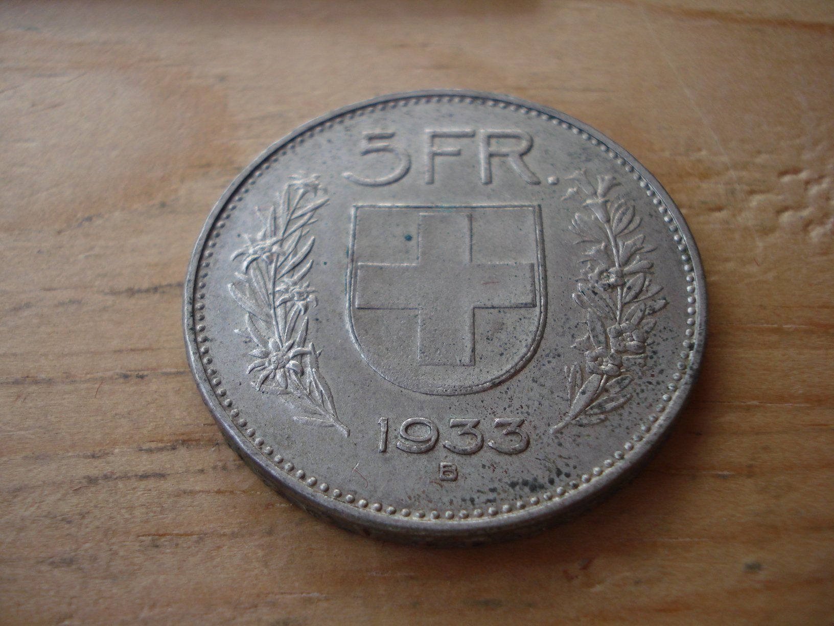 Tutti le monete: (D2) 5 Franken 1933 – Usato da Erlach venduto da Net-Coins