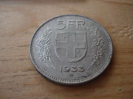 (D2) 5 Franken 1933