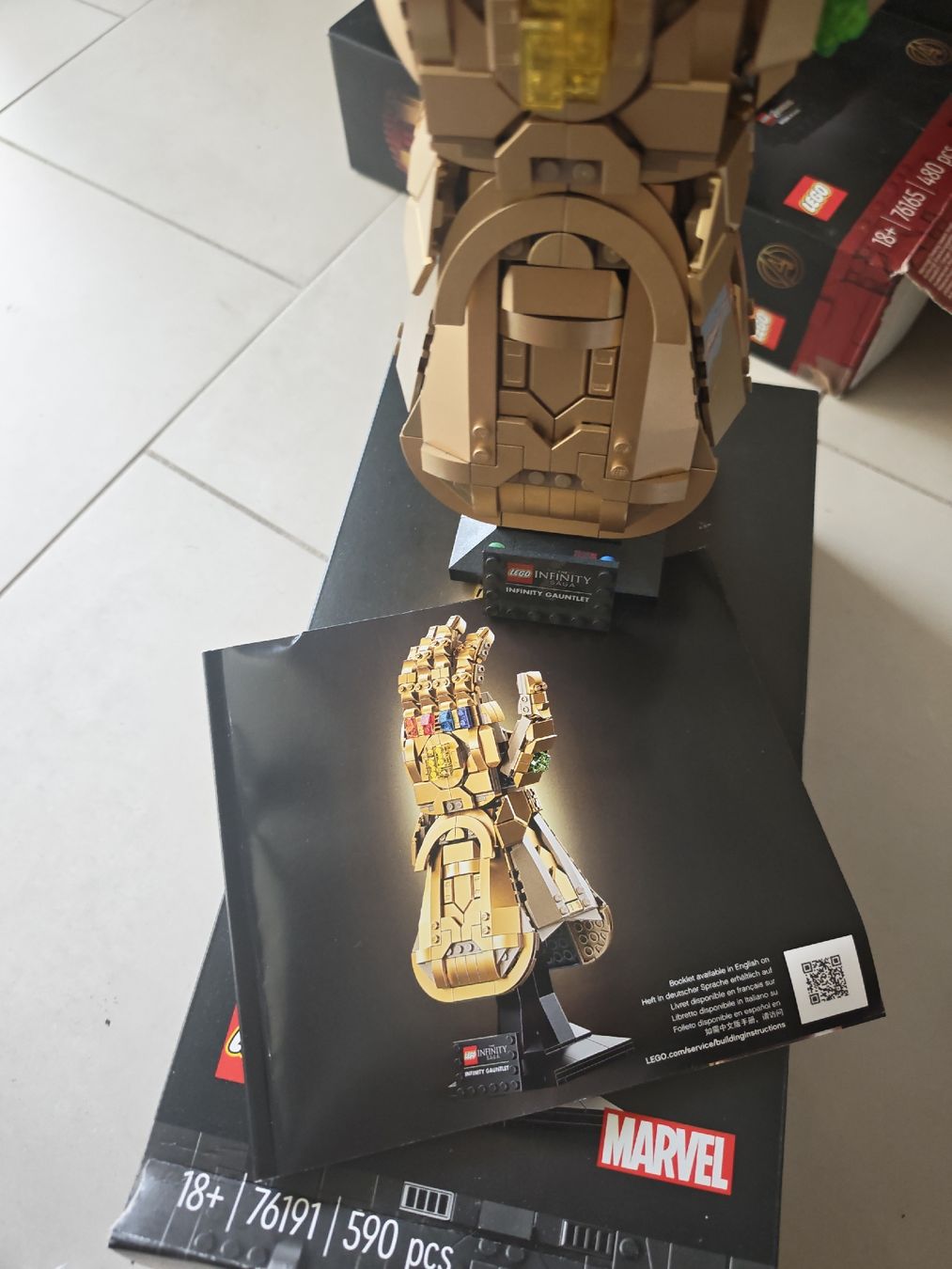 Lego Giocattoli: LEGO Marvel Infinity Gauntlet 76191 Modell aufgebaut – Nuovo (secondo la descrizione) da Seengen venduto da Highbornhorizon 2