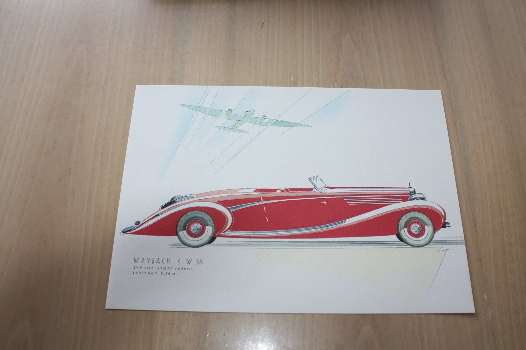 Maybach Dokumente: MAYBACH TYP SW 38 PROSPEKT – Gebraucht aus Wikon von erwin400 2