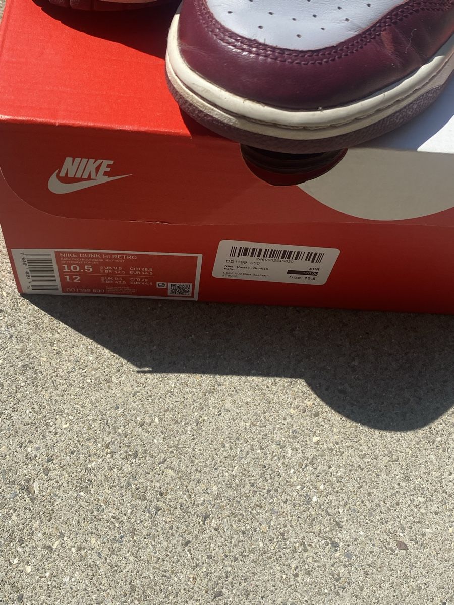 Herrenschuhe: Nike Dunk Hi Retro, Gr 10,5 – Gebraucht aus Meilen von PascaleZH 2