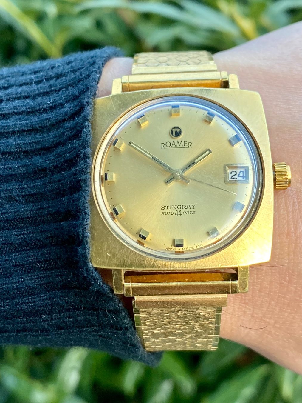 Roamer Uhren: Roamer Stingray Roto 44 Date - Gold nugget style – Gebraucht aus Küsnacht ZH von Pedramy