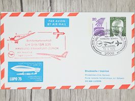CL12 Enveloppe + Timbre Allemagne 1975 Thème Aviation