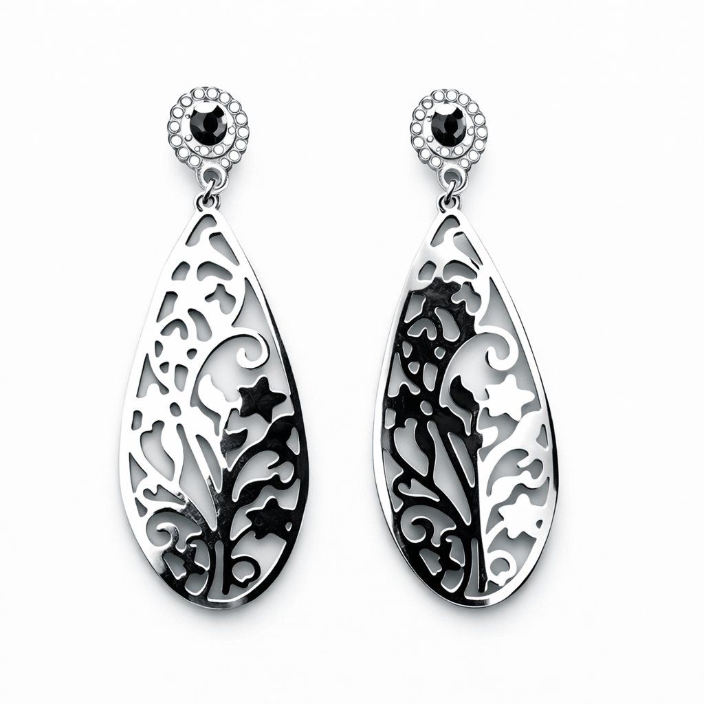 Orecchini pendenti & Orecchini a lobo: Ohrringe Silber 925 Lang 6cm – Nuovo (secondo la descrizione) da Fully venduto da VaneaSelection 4